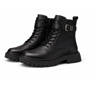 BRODEQUIN EN CUIR NOIR